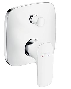 hansgrohe Fertigmontageset PuraVida 15445400 Unterputz-Wannen-Armatur white chrome