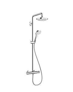 hansgrohe Croma Select E 180 2jet 27256400 shower pipe, white chrome