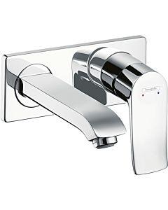 hansgrohe Metris Waschtisch Wand Armatur 31085000 Unterputz Armatur, Auslauf 165 mm, chrom