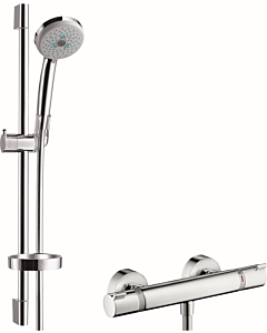hansgrohe set de douche Croma 100 multi 27086000 chromé , avec tige de 65 cm Unica c