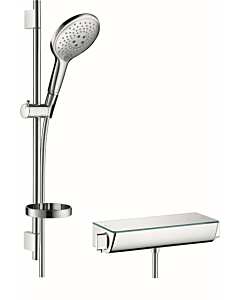 hansgrohe Brause Set Ecostat Select 150 2703600 chrom, DN 15, Stange 65 cm, mit Brausethermostat