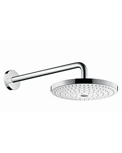 hansgrohe Raindance Select Kopfbrause 26466400 S 240 2jet, weiß/chrom,  mit Brausearm 390 mm