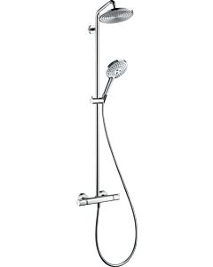 hansgrohe Raindance Select S 240 1jet 27115000 Showerpipe DN 15, chrom, mit Thermostat