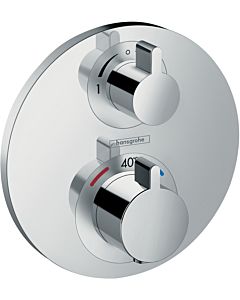 hansgrohe Ecostat S Brausethermostat 15758000 Unterputz, für 2 Verbraucher, chrom