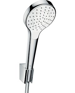 hansgrohe Croma Select S 110 Brausehalterset 28096400 1jet EcoSmart m.Brauseschlauch 1250 mm, weiß/chrom