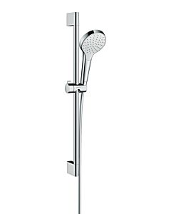 hansgrohe Croma Select S 1jet Brauseset 26565400 EcoSmart, weiss-chrom, 65 cm Brausestange