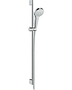 hansgrohe Croma Select S Multi Brauseset 26571400 EcoSmart, weiss-chrom, 90 cm Brausestange
