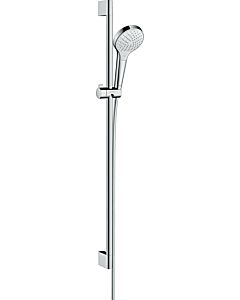 hansgrohe Croma Select S Vario Brauseset 26573400 EcoSmart, weiss-chrom, 90 cm Brausestange