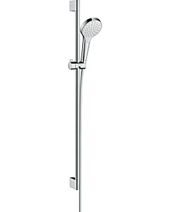 hansgrohe Croma Select S 1jet Brauseset 26574400 weiss-chrom, 90 cm Brausestange Unica Croma
