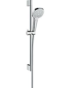 hansgrohe Croma Select E Multi Brause Set 26581400 EcoSmart, weiss chrom, 65 cm Stange Unica Croma