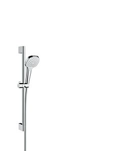 hansgrohe Croma Select E Vario Brause Set 26582400 weiss chrom, 65 cm Brausestange Unica Croma