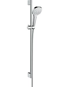 hansgrohe Croma Select E Multi Brause Set 26591400 EcoSmart, weiss chrom, 90 cm Stange Unica Croma
