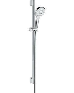 hansgrohe Croma Select E Vario Brause Set 26592400 weiss chrom, 90 cm Brausestange Unica Croma