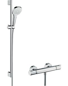 hansgrohe Croma Select E Combi Brausenset 27082400 weiss-chrom, 90 cm Shower Set
