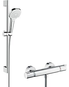 hansgrohe Croma Select E Combi set de douche 27081400 blanc- chromé , set de douche 65 cm
