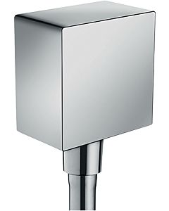 hansgrohe Fixfit Square Schlauchanschluss 26455000 chrom, Rückflussverhinderer und Kunststoffwinkel