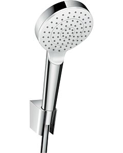 hansgrohe Crometta 1jet Wannenset 26568400 125 cm, weiss-chrom, EcoSmart, Comfortflex
