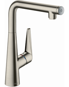 hansgrohe Talis Select S300 Küchenarmatur 72820800 Edelstahl-Optik, schwenkbarer Auslauf