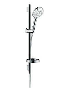 hansgrohe Raindance Select set de douche 26630400 S 120, blanc / chromé , avec barre de douche Unica 65 cm