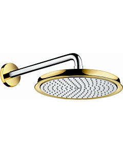 hansgrohe Raindance Classic 240 Air Kopfbrause 27424090, chrom/gold, Ø 240 mm, Wandanschluss