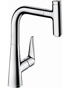 hansgrohe Talis Select S220 Küchenarmatur 72822000 chrom, schwenkbar, herausziehbarer Auslauf