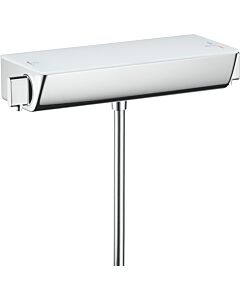 hansgrohe Select Wannen Thermostat 13141000 Ecostat, chrom, Aufputz, mit ESG-Ablage