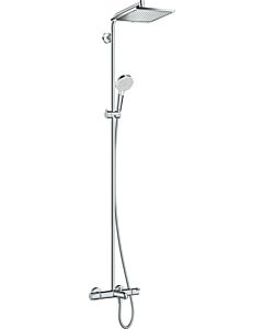 hansgrohe Crometta E 240 Showerpipe   27298000 chrom, 1jet, 240 x 240 mm, mit Wannenthermostat