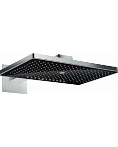 hansgrohe Rainmaker Select 460 Kopfbrause 24007600 schwarz/chrom, 3jet, Wandmontage, Brausearm 460mm