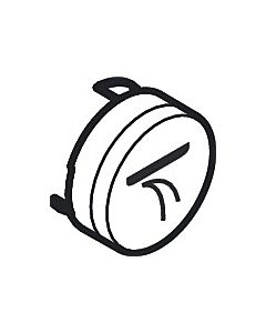 hansgrohe ShowerSelect push buttons 92574610 for flush-mounted thermostat, black, button surge jet