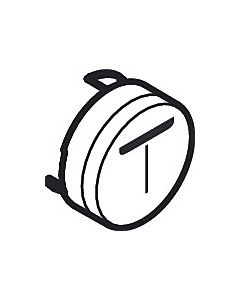 hansgrohe ShowerSelect Druckknopf 92576450 für UP-Thermostat, Taste Monostrahl, weiß