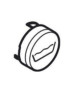 bouton poussoir hansgrohe 93577880 pour thermostat encastré, bouton de bain, finition mate