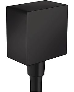 hansgrohe Raccord de tuyau FixFit 26455670 DN 15, avec clapet anti-retour et cornière en plastique, noir mat