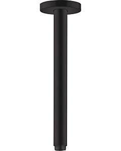 hansgrohe S ceiling connection 27389670 300mm, matt black, DN 15, round rose