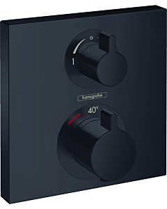 hansgrohe Ecostat Square kit de montage final 15714670 thermostat, 2 Verbraucher , encastré, noir mat