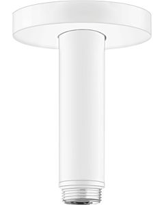 hansgrohe S ceiling connection 27393700 100mm, matt white, DN 15, round rose