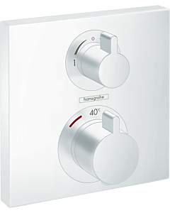 hansgrohe Ecostat Square final assembly set 15714700 thermostat, 2 Verbraucher , flush-mounted, matt white
