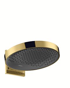hansgrohe Rainfinity Kopfbrause 26230990 1jet, mit Wandanschluss, Ausladung 273 mm, polished gold optic