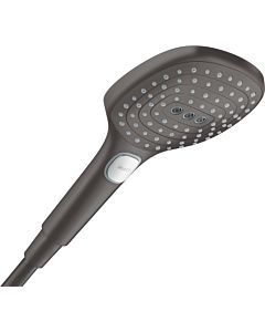 hansgrohe Raindance Select E douchette à main 26520340 DN 15, 3jet, pomme de douche Ø 120 mm, noir brossé