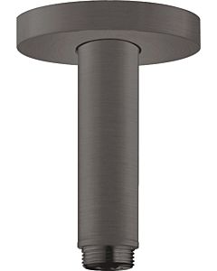 hansgrohe S Deckenanschluss 27393340 100mm, brushed black, DN 15, runde Rosette