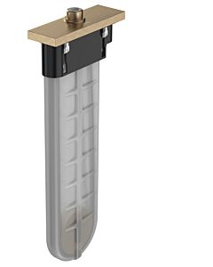 hansgrohe baignoire 28010140 bronze brossé, carré, pour rebord de baignoire et de carrelage