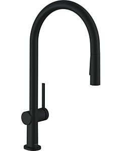 hansgrohe Talis M54 kitchen mixer 72801670 with pull-out spray 2jet, sBox, matt black