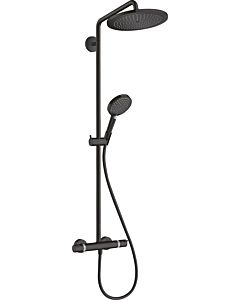 hansgrohe Croma Select S Showerpipe 26891670 avec thermostat et douchette, noir mat