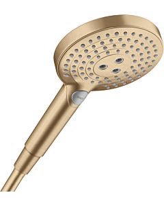 hansgrohe Raindance Select S hand shower 26531140 9 l / min, DN 15, 3jet, shower head Ø 125 mm, brushed bronze