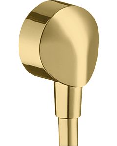 hansgrohe Fixfit E hose connection 27454990 DN 15, without backflow preventer, polished gold optic