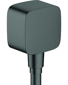 hansgrohe Fixfit Wandanschluss 26457340 ohne Kugelgelenk, mit Rückflussverhinderer, brushed black chrome