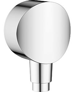 hansgrohe Fixfit S raccord de tuyau 26453000 DN 15, avec clapet anti-retour et chromé plastique, chromé