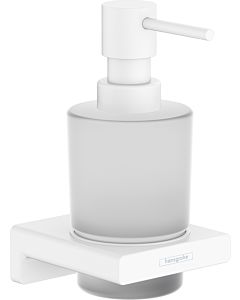 hansgrohe AddStoris Seifenspender 41745700 Montage mural, insert en verre, métal, blanc mat
