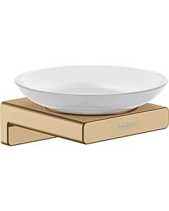 hansgrohe Porte-savon AddStoris 41746140 Fixation murale, verre, métal, bronze brossé