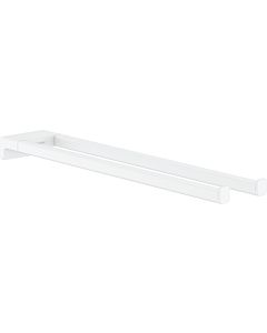 hansgrohe AddStoris porte-serviettes 41770700 longueur 445mm, deux bras, montage mural, métal, blanc mat