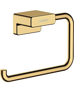 hansgrohe AddStoris Papierrollenhalter 41771990 sans couvercle, montage mural, métal, optique or poli